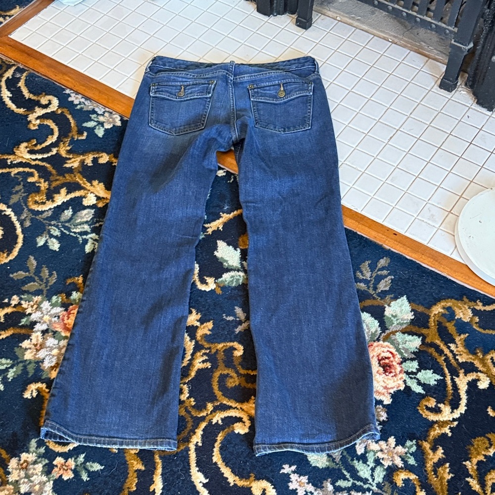 Banana Republic Dark Blue Flare Jeans in size 6short- worn a few times - Picture 1 of 8